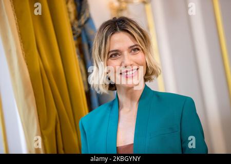 Anna Foglietta attends the ''Si Vive Una Volta Sola'' photocall at The St. Regis Hotel on February 14, 2020 in Rome, Italy. (Photo by Mauro Fagiani/NurPhoto) Stock Photo