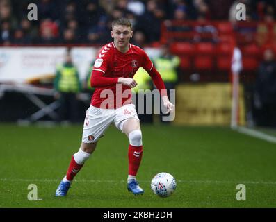 Charlton Athletic's Alfie Doughty during Championship match between Charlton Athletic and Blackburn Rovers at The Valley Stadium on February 15, 2020 in Charlton, England (Photo by Action Foto Sport/NurPhoto) Stock Photo