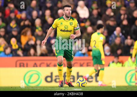 Grant Hanley (5) of Norwich City during the Premier League match between Norwich City and Liverpool at Carrow Road, Norwich on Saturday 15th February 2020. (Photo by Jon Hobley/MI News/NurPhoto) Stock Photo