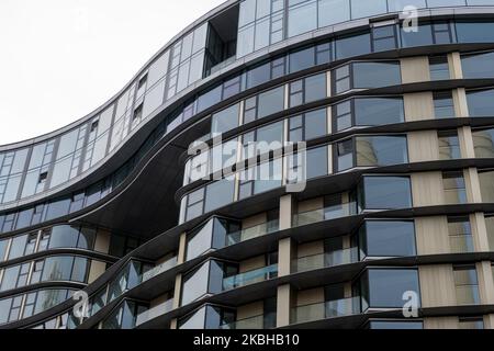 Architectural detail of a modern building. Stock Photo
