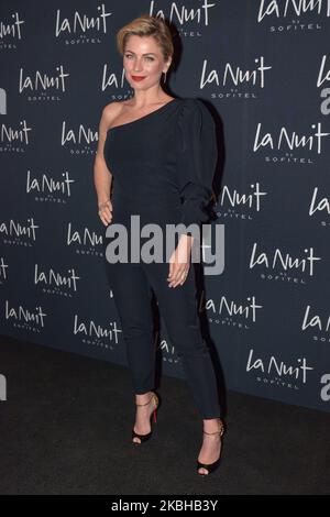 Ludwika Paleta poses for photos during the black carpet of the Opening of La Nuit by Sofitel Hotel on February 19 in Mexico City, Mexico (Photo by Eyepix/NurPhoto) Stock Photo