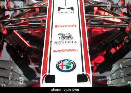 Bolid Alfa Romeo C39 during the presentation of Alfa Romeo Racing Orlen team on Media day of F1 team in Warsaw, Poland, on February 24, 2020. (Photo by Foto Olimpik/NurPhoto) Stock Photo