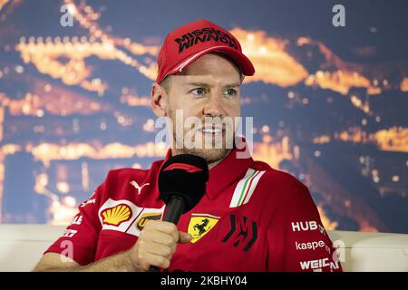 VETTEL Sebastian (ger), Scuderia Ferrari SF1000, portrait during the Formula 1 Winter Tests at Circuit de Barcelona - Catalunya on February 26, 2020 in Barcelona, Spain. (Photo by Xavier Bonilla/NurPhoto) Stock Photo