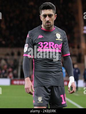 Pablo Hernandez of Leeds United during the Sky Bet Championship match between Middlesbrough and Leeds United at the Riverside Stadium, Middlesbrough on Wednesday 26th February 2020. (Photo by Mark Fletcher/MI News/NurPhoto) Stock Photo