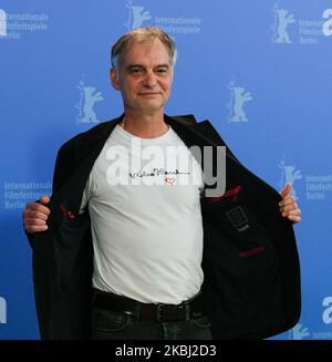 Czech actor Ivan Trojan poses at the 'Charlatan' photo call during 70th Berlinale International Film Festival in Grand Hyatt in Berlin, Germany on February 27, 2020. (Photo by Dominika Zarzycka/NurPhoto) Stock Photo