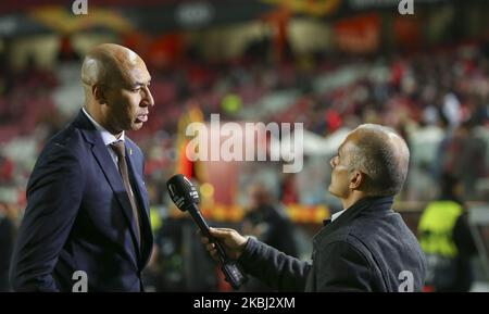 Luisao during the UEFA Europa League Round of 32 -Second Leg match between SL Benfica and Shakhtar Donetsk at Estadio da Luz on February 27, 2020 in Lisbon, Portugal. (Photo by Paulo Nascimento/NurPhoto) Stock Photo