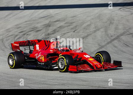 16 LECLERC Charles (mco), Scuderia Ferrari SF1000, action during the Formula 1 Winter Tests at Circuit de Barcelona - Catalunya on February 28, 2020 in Barcelona, Spain. (Photo by Xavier Bonilla/NurPhoto) Stock Photo