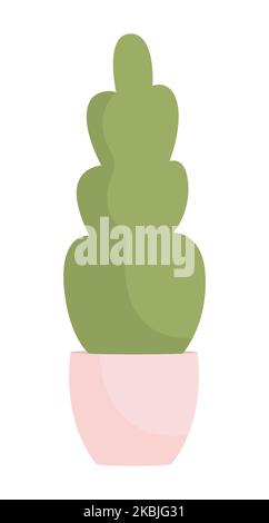 Decorative bush semi flat color vector object Stock Vector