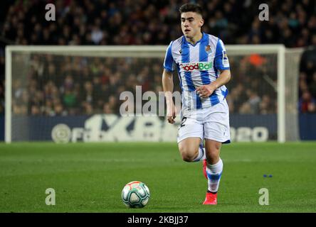 Ander Barrenetxea during the match between FC Barcelona and Real Sociedad, corresponding to the week 27 of the Liga Santander, played at the Camp Nou Stadium, on 07th March 2020, in Barcelona, Spain. (Photo by Joan Valls/Urbanandsport /NurPhoto) Stock Photo