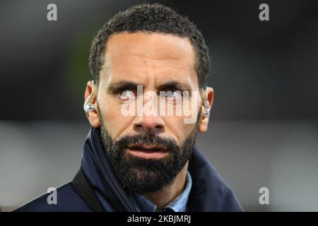 Former United player, Rio Ferdinand during the FA Cup match between Derby County and Manchester United at the Pride Park, Derby on Thursday 5th March 2020. (Photo by Jon Hobley/MI News/NurPhoto) Stock Photo