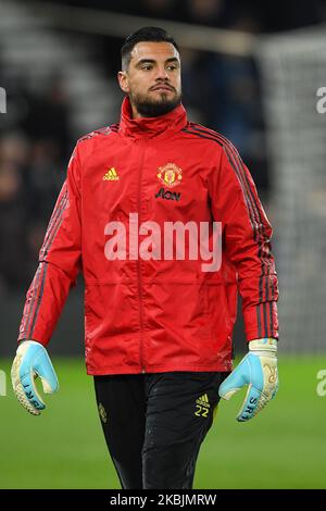 Sergio Romero (22) of Manchester United during the FA Cup match between Derby County and Manchester United at the Pride Park, Derby on Thursday 5th March 2020. (Photo by Jon Hobley/MI News/NurPhoto) Stock Photo