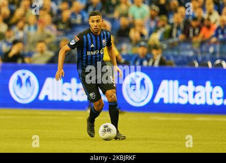 Saphir Taider of Montreal Impact during the CONCACAF Champions League quarterfinal match between Montreal Impact and CD Olimpia at Olympic Stadium, Montreal, Canada on March 11, 2020. (Photo by Ulrik Pedersen/NurPhoto) Stock Photo