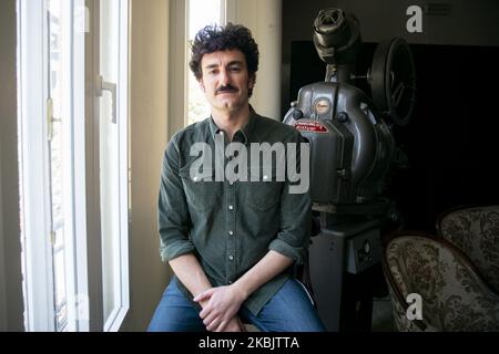 Actor Miki Esparbe poses during the portrait session at the Teatro Pavón theater in Madrid. March 11, 2020 Spain (Photo by Oscar Gonzalez/NurPhoto) Stock Photo