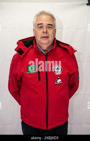 Robin Southwell, Co-Owner of Belle Vue Speedway during The Belle Vue Speedway Media Day, at The National Speedway Stadium, Manchester, on Thursday 12 March 2020. (Photo by Ian Charles/MI News/NurPhoto) Stock Photo