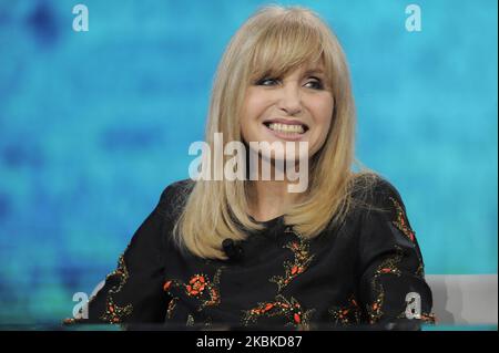 Dori Ghezzi (wife of Fabrizio De André) Italian singer, during the RAI TV show Che Tempo Che Fa season 2019-2020, at RAI television studios in Via Mecenate on February 16, 2020 in Milan, Italy. (Photo by Omar Bai/NurPhoto) (Photo by Omar Bai/NurPhoto) Stock Photo