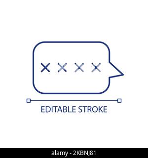Password check RGB color icon Stock Vector