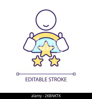 Car driver benefit RGB color icon Stock Vector