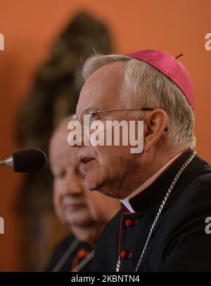 (L-R) Cardinal Stanislaw Dziwisz and Archbishop of Krakow, Marek ...