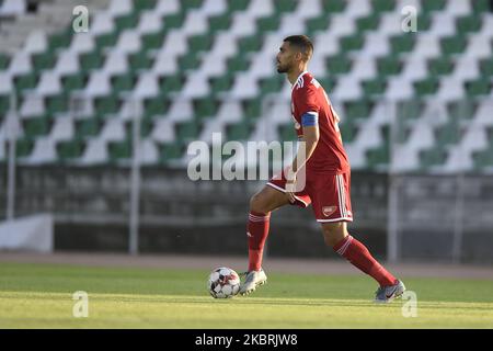 Rachid Bouhenna of Sepsi OSK in action during semifinal of the