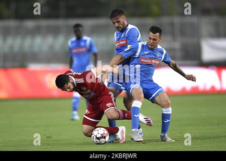 Rachid Bouhenna of Sepsi OSK in action during semifinal of the