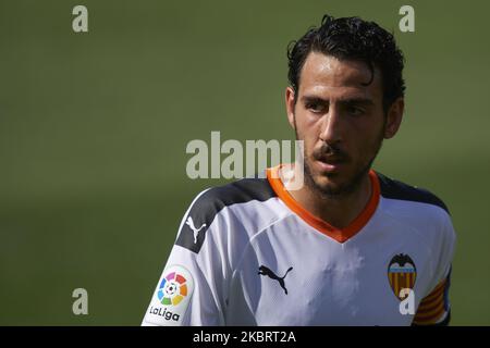 Daniel Parejo of Valencia looks during the Liga match between Villarreal CF and Valencia CF at Estadio de la Ceramica on June 28, 2020 in Villareal, Spain. (Photo by Jose Breton/Pics Action/NurPhoto) Stock Photo