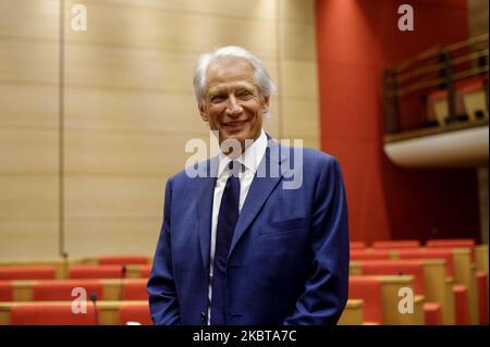 Former Prime Minister Dominique de Villepin attends at the Parliamentary Hearing about french motorway concession agreements at the French Senate - July 9, 2020, Paris (Photo by Daniel Pier/NurPhoto) Stock Photo