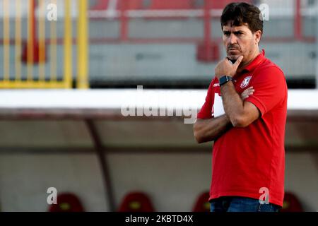 Giancarlo Riolfo during the Serie C PlayOff match between Carpi and Alessandria at Stadio Sandro Cabassi on July 9, 2020 in Carpi, Italy. (Photo by Emmanuele Ciancaglini/NurPhoto) Stock Photo