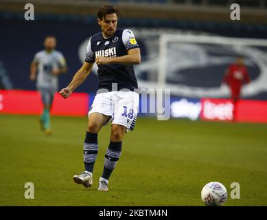 Ryan Leonard of Millwall in action during EFL Sky Bet Championship between Millwall and Blackburn Rovers at The Den Stadium, London on 14th JuLY, 2020 (Photo by Action Foto Sport/NurPhoto) Stock Photo