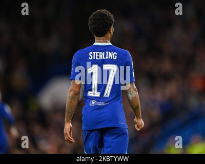 02 Nov 2022 - Chelsea v Dinamo Zagreb - UEFA Champions League - Group E - Stamford Bridge  Raheem Sterling during the match at Stamford Bridge, London. Picture : Mark Pain / Alamy Stock Photo