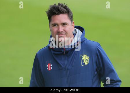 Durham's Director of Cricket, Marcus North during the Friendly Match match between Yorkshire and Durham at Headingley Cricket Ground, in Leeds, England, on July 28, 2020. (Photo by Mark Fletcher/MI News/NurPhoto) Stock Photo