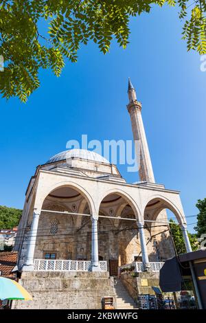 Sinan Pasha mosque in in Prizren, Kosovo. Landmark mosque in the town of Prizren, Kosovo Stock Photo