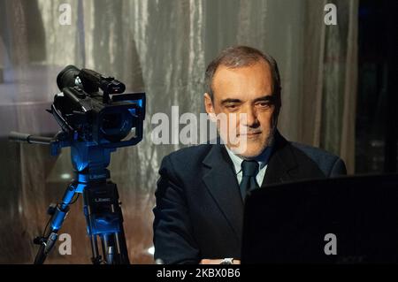 Turin, Italy. February 8, 2010. Alberto Barbera, current director of the Venice International Film Festival during an interview Stock Photo