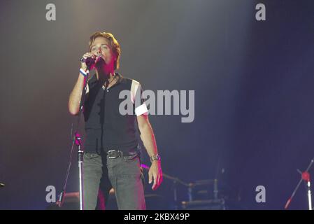 CCM Musician Michael W. Smith performs on the stage at USFK Garryson Hall in Seoul, South Korea on July 3, 2005. (Photo by Seung-il Ryu/NurPhoto) Stock Photo