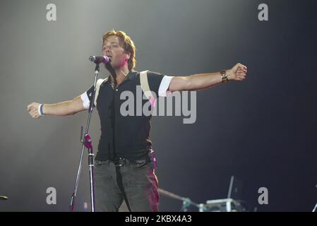 CCM Musician Michael W. Smith performs on the stage at USFK Garryson Hall in Seoul, South Korea on July 3, 2005. (Photo by Seung-il Ryu/NurPhoto) Stock Photo