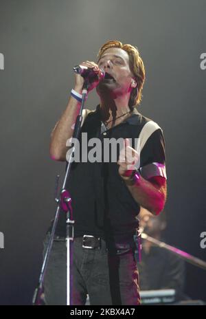 CCM Musician Michael W. Smith performs on the stage at USFK Garryson Hall in Seoul, South Korea on July 3, 2005. (Photo by Seung-il Ryu/NurPhoto) Stock Photo