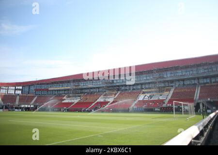 AFAS STADIUM pictures during a friendly match between AZ Alkmaar and AS Monaco at AFAS Stadium, in Alkmaar, Netherlands, on August 15, 2020. (Photo by Federico Guerra Moran/NurPhoto) Stock Photo