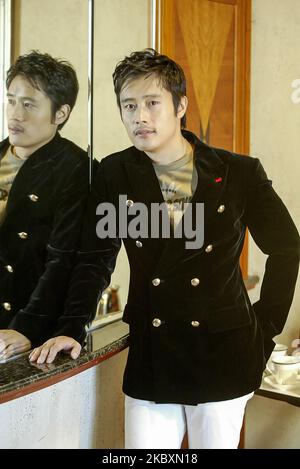 Portrait of South Korean Actor Lee Byung-hun in Seoul, South Korea, on November 16, 2006. His portraying GI Joe(2009), Red 2(2013), Terminator Genisys(2015), The Magnificent Seven(2016). (Photo by Seung-il Ryu/NurPhoto) Stock Photo