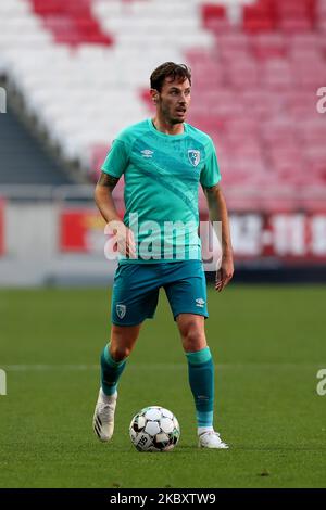 Adam Smith of AFC Bournemouth in action during the pre season friendly football match between SL Benfica and AFC Bournemouth at the Luz stadium in Lisbon, Portugal on August 30, 2020. (Photo by Pedro FiÃºza/NurPhoto) Stock Photo