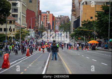 on August 30, 2020 in Bogota, Colombia after sectorized lockdowns caused by Novel Coronavirus in Bogota and restrictions where eased. (Photo by Sebastian Barros/NurPhoto) Stock Photo