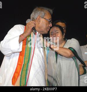 (FILE PHOTO) Former President Pranab Mukherjee died at the Army's Research and Referral Hospital in Delhi Monday. He was 84. (Photo by Debajyoti Chakraborty/NurPhoto) Stock Photo