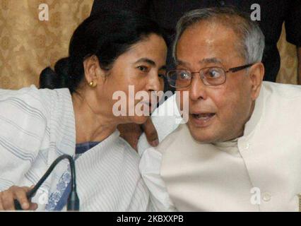 (FILE PHOTO) Former President Pranab Mukherjee died at the Army's Research and Referral Hospital in Delhi Monday. He was 84. (Photo by Debajyoti Chakraborty/NurPhoto) Stock Photo