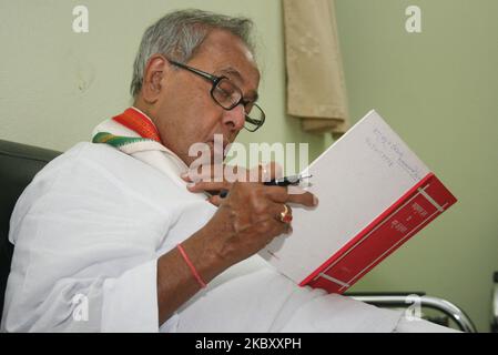 (FILE PHOTO) Former President Pranab Mukherjee died at the Army's Research and Referral Hospital in Delhi Monday. He was 84. (Photo by Debajyoti Chakraborty/NurPhoto) Stock Photo