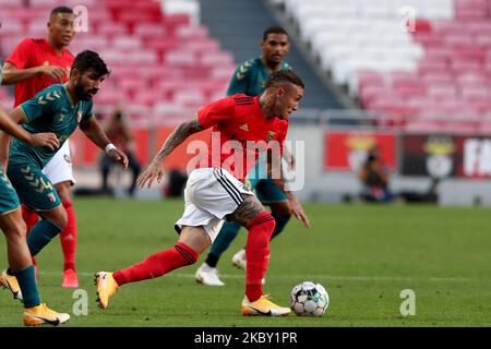 Everton of SL Benfica in action during the pre season friendly football match between SL Benfica and SC Braga at the Luz stadium in Lisbon, Portugal on September 2, 2020. (Photo by Pedro FiÃºza/NurPhoto) Stock Photo