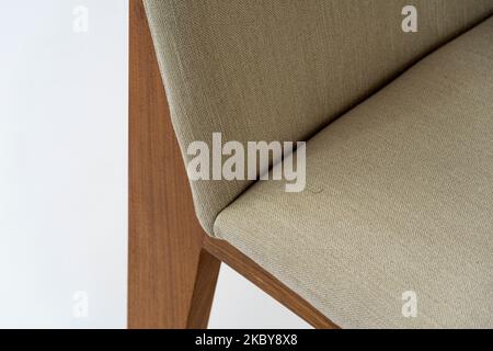 wood furniture design, design studio taking pictures on white background to your pieces, mexico Stock Photo