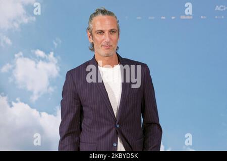 Actor Ernesto Alterio attends 'Un Mundo Normal' photocall at Renoir Princesa cinema on September 08, 2020 in Madrid, Spain. (Photo by Oscar Gonzalez/NurPhoto) Stock Photo