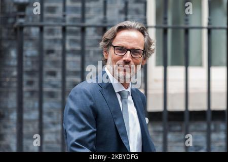 Jens Ploetner, Political Director of the German Foreign Office seen outside 10 Downing Street, on 08 September, 2020 in London, England. (Photo by WIktor Szymanowicz/NurPhoto) Stock Photo