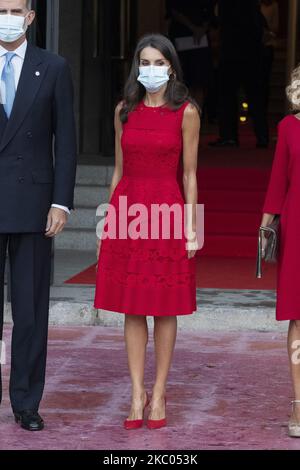 Queen Letizia of Spain attends the Royal Theatre season inauguration on September 18, 2020 in Madrid, Spain (Photo by Oscar Gonzalez/NurPhoto) Stock Photo