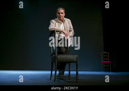 Actor Pedro Ruiz poses during the portrait session at the Infanta Isabel Theater on September 30, 2020 in Madrid, Spain. (Photo by Oscar Gonzalez/NurPhoto) Stock Photo