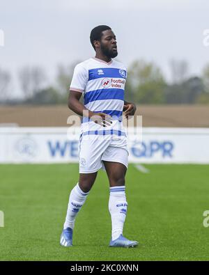 Aramide Oteh of Queen Park Rangers during the PL Professional Development League South match Queens Park Rangers and Millwall at the Imperial College Ground, Hayes, Middlesex, England, on September 28, 2020. (Photo by Ian Randall/MI News/NurPhoto) Stock Photo
