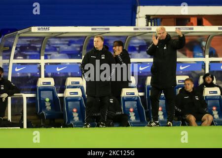 Coventry City Manager Mark Robins during the Sky Bet Championship match between Coventry City and Bournemouth at St Andrews, Birmingham, England on 2nd October 2020. (Photo by Leila Coker/MI News/NurPhoto) Stock Photo